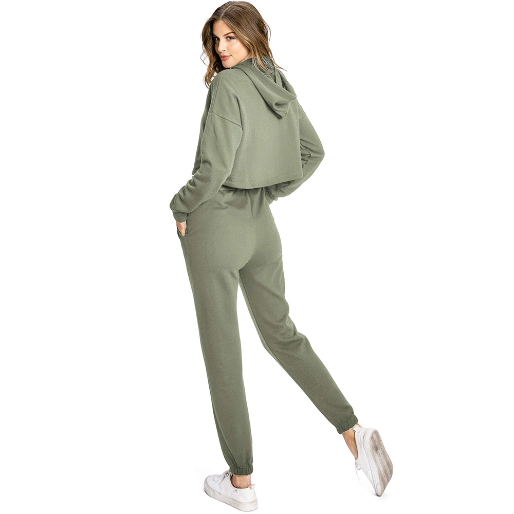Women's Crop Hoodies Sets